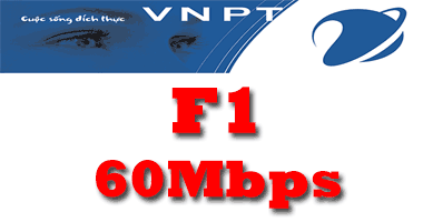 Gói cước cáp quang VNPT F1 tốc độ 60Mb