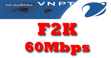 Gói cước cáp quang VNPT F2K tốc độ 60Mb