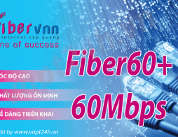 VNPT Doanh nghiệp | Gói cước cáp quang VNPT Fiber60+ tốc độ 100Mb