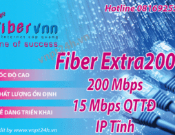VNPT Doanh nghiệp | Gói cước cáp quang VNPT Fiber Extra200 tốc độ 200Mb