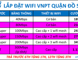 Lắp Mạng Wifi VNPT Quận Đồ Sơn