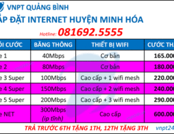 Lắp Mạng Wifi VNPT Huyện Minh Hóa, Quảng Bình