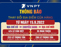 VNPT Tân Phú thông dời điểm giao dịch